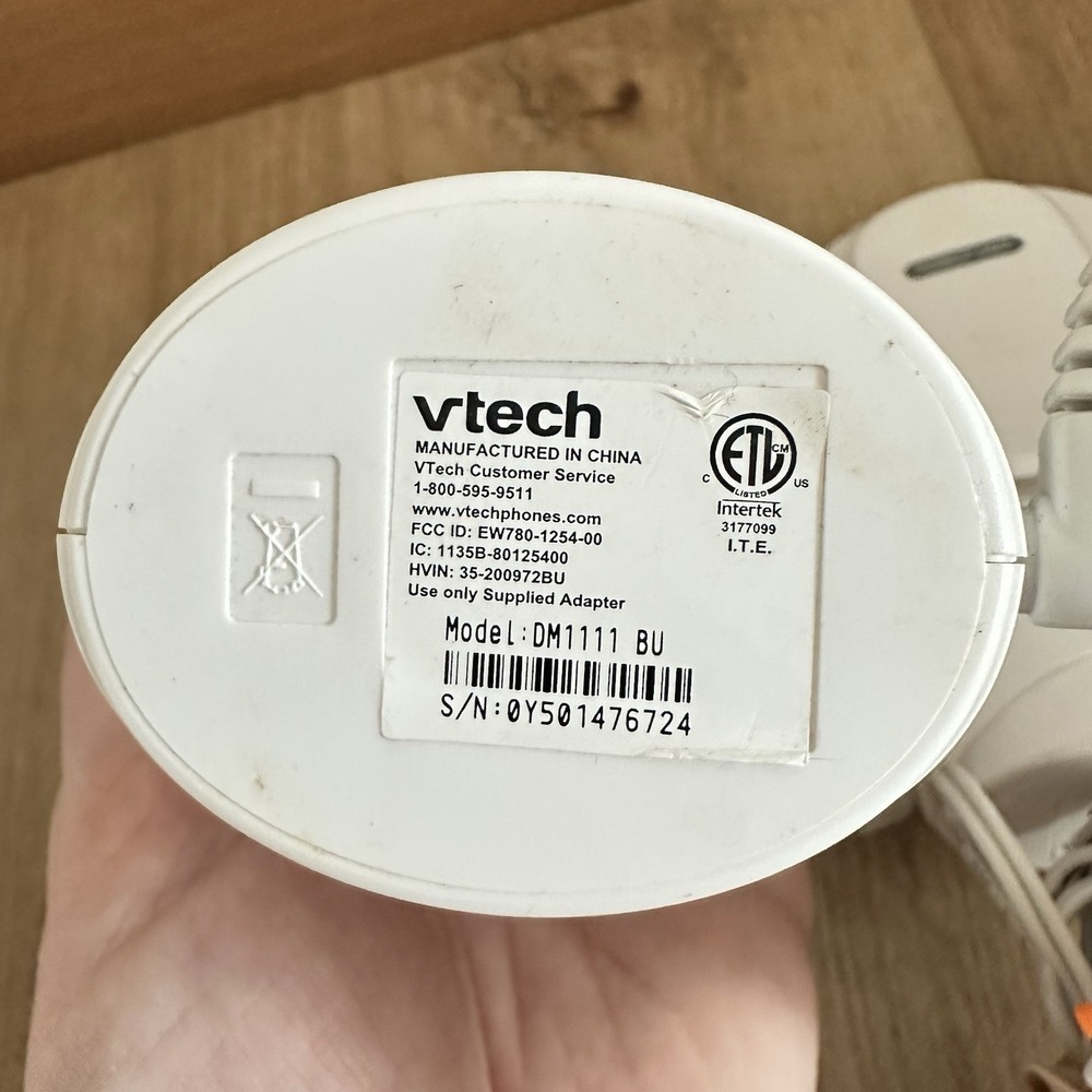 VTech DM1111 Enhanced Digital Audio Baby Monitor - White - Picture 5 of 6